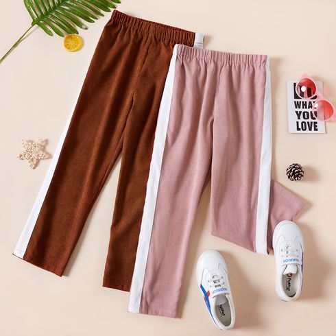 Kid Girl Colorblock Elasticized Casual Pants