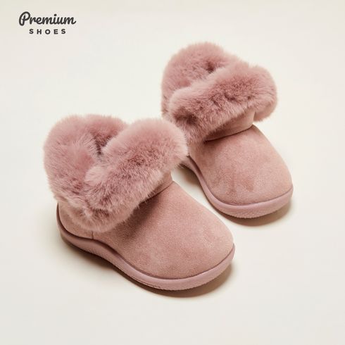 Baby / Toddler / Kid Solid Fleece-lining Boots