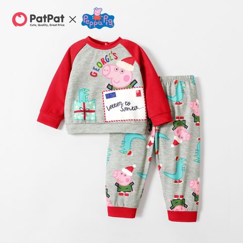 Peppa Pig Baby Girl/Boy Christmas Dino And Gift Top And Pants
