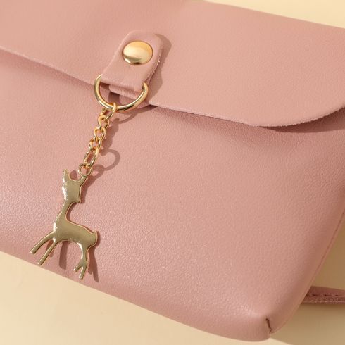 portamonete borsa messenger borsa tracolla hasp ciondolo fulvo metallo bambino / bambino Rosa big image 3