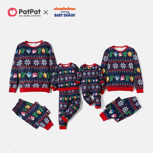 Baby Shark Christmas Allover Family Matching Pajamas Sets