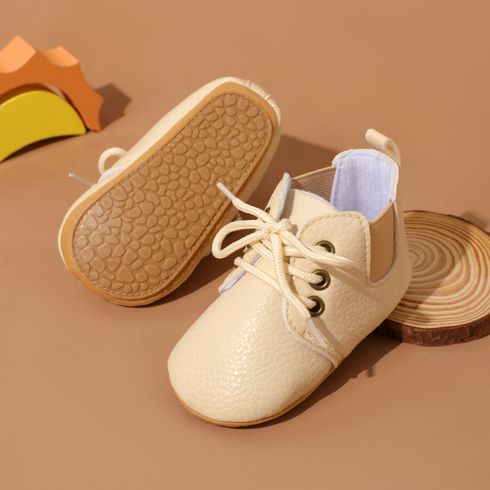 Baby / Toddler Pure Color Lace-up Prewalker Shoes