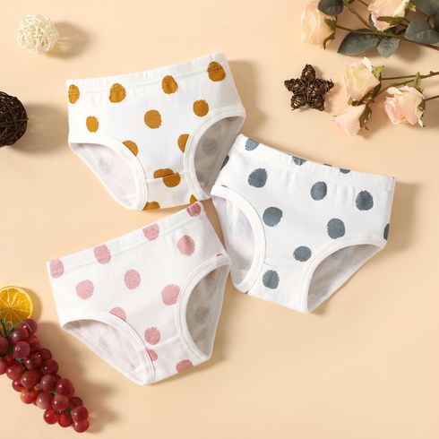 3-Pack Toddler Girl Polka dots Underwear Briefs