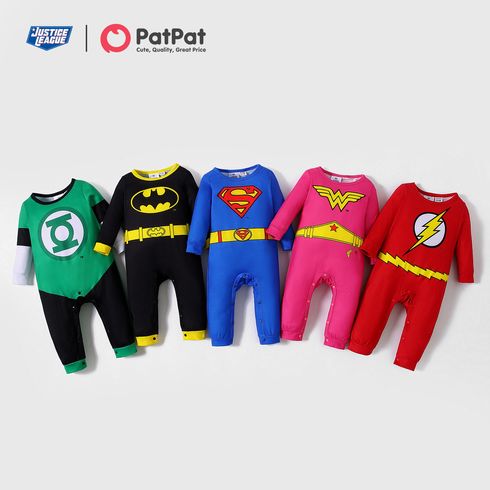 Justice League Baby Unisex Kindlich Langärmelig Baby-Overalls