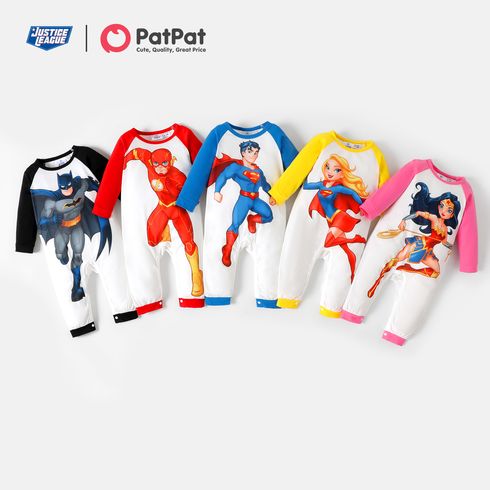 Justice League Baby Boy/Girl Super Heroes Colorblock Jumpsuit