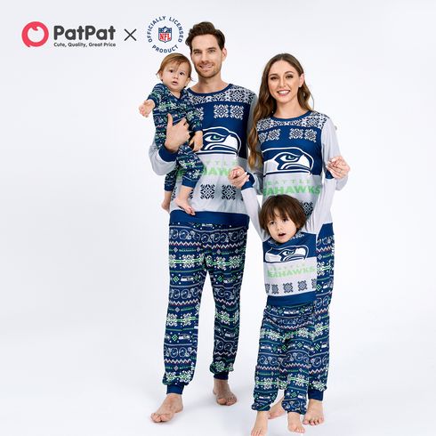 NFL Family Matching SEATTLE SEAHAWKS Allover Pajamas Sets