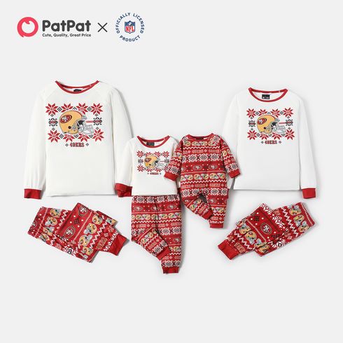 NFL Family Matching Graphic Pajamas Top and Allover Pants (San Francisco 49ers)