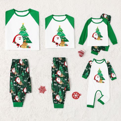 Weihnachten Familien-Looks Langarm Familien-Outfits Pyjamas (Flame Resistant)