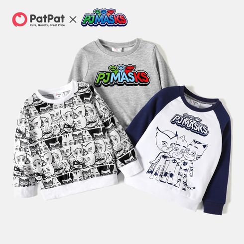 PJ Masks Toddler Boy Cotton Long-sleeve Pullover Sweatshirt