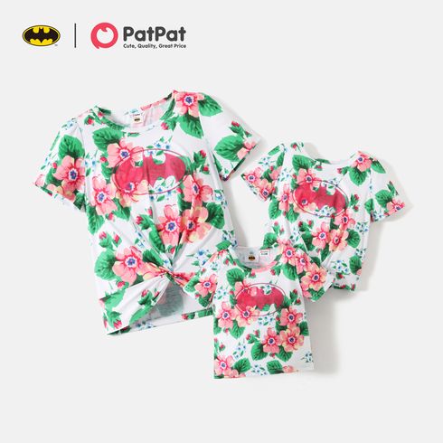Batman Mommy and Me Floral Allover Tees
