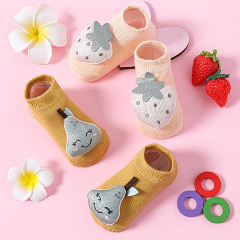 Baby / Toddler Cartoon Three-dimensional Fruit Non-slip Glue Floor Socks