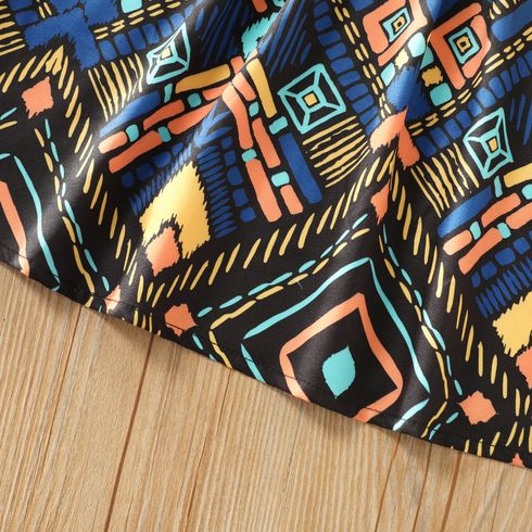 Toddler Girl Exotic Boho Sleeveless Halter Dress Colorful big image 5