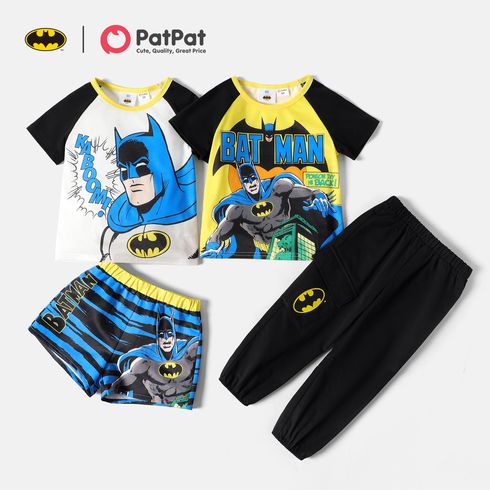 Batman 2-piece Toddler Boy Letter Figure Print Tee and Elasticized Cotton Pants /Short Set