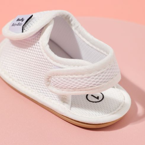 Baby / Toddler Letter Tab Soft Sole Prewalker Shoes White big image 4