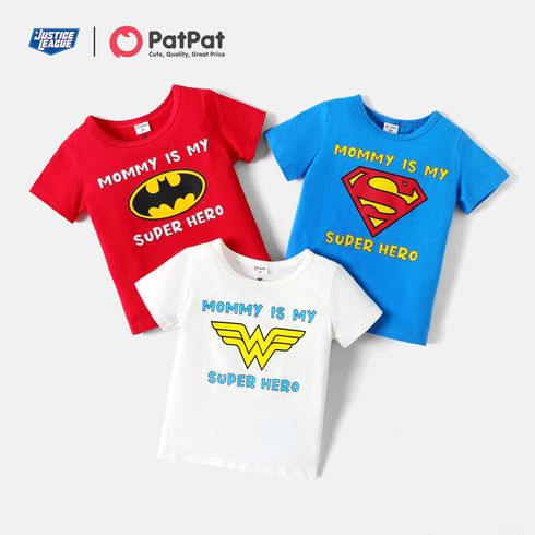 Justice League Toddler Boy/Girl Super Heroes Logo Mother's Day Cotton Tee