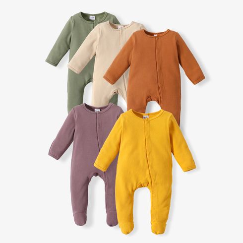 1 pezzo Neonato Unisex Bottone Essenziale Tute