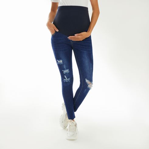 Maternity Ripped Skinny Jeans