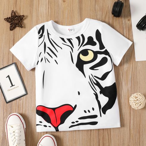 Kid Boy Animal Tiger Print Short-sleeve Tee