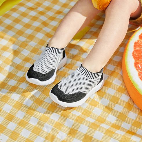 Toddler / Kid Striped Flying Woven Breathable Sock Sneakers