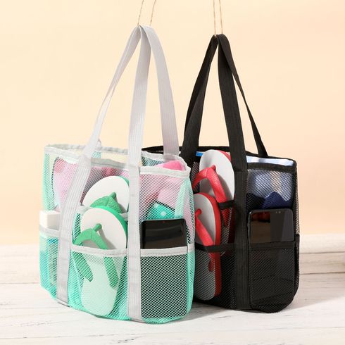 Kindertier-Patchwork-tragbare Mesh-Strandtasche-Einkaufstasche