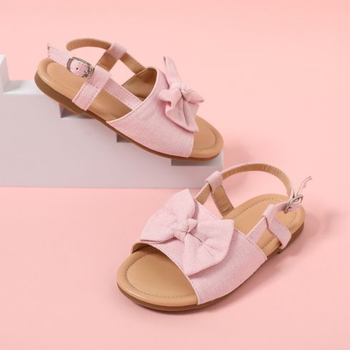 Toddler / Kid Bow Decor Pink Sandals
