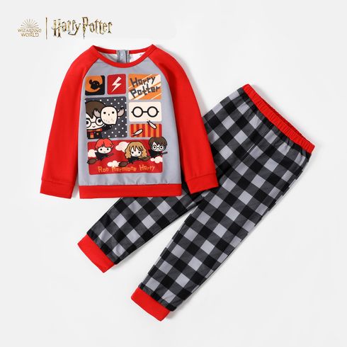 Harry Potter 2-piece Toddler Boy Colorblock Top and Plaid Pants Set