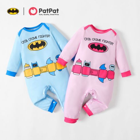 Batman Baby Boy/Girl Graphic Long-sleeve Jumpsuit