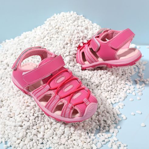 Toddler / Kid Round Toe Gladiator Type Pink Sandals