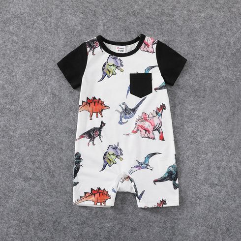 Fun Dinosour Family Matching Outfit Collection BlackandWhite big image 9