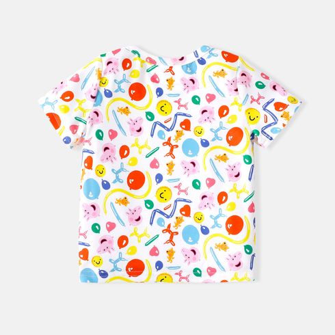 Peppa Pig Baby Boy/Girl Short-sleeve Graphic Print Tee or Romper Colorful big image 2