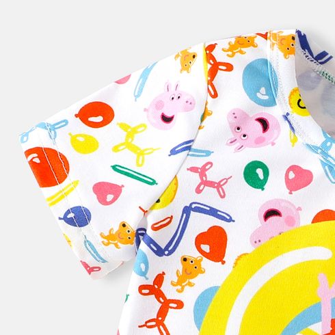 Peppa Pig Baby Boy/Girl Short-sleeve Graphic Print Tee or Romper Colorful big image 5