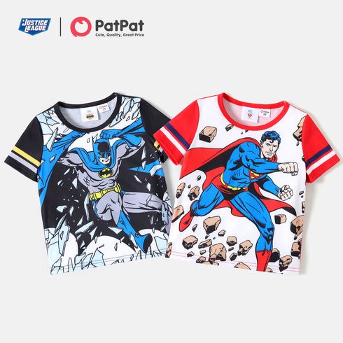 Justice League Toddler Boy Allover Print Short-sleeve Tee