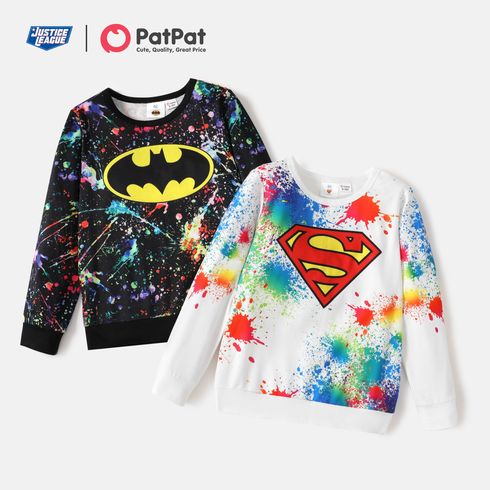 Justice League Kid Boy Painting Print Pullover Sweatshirt
