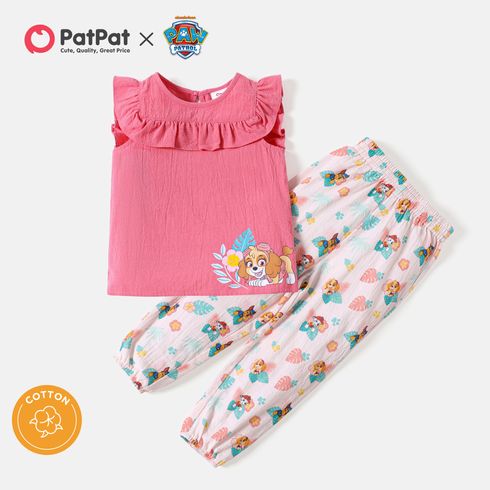 PAW Patrol 2-piece Toddler Girl 100% Cotton Tank Top and Allover Pants Set