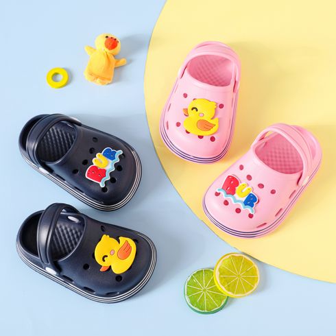 Toddler / Kid Cartoon Duck & Letter Pattern Hollow Out Vent Clogs