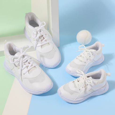 Family Matching Mesh Panel Lace Up Sneakers