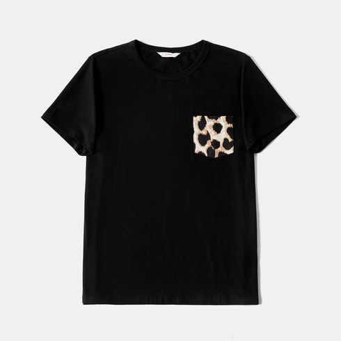 Look per tutta la famiglia Leopardato Canotta Coordinati per tutta la famiglia Set Nero big image 18