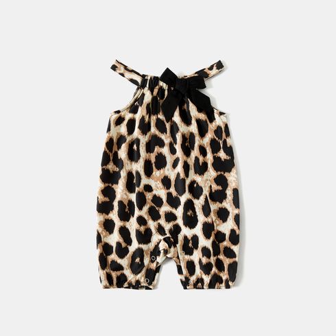 Look per tutta la famiglia Leopardato Canotta Coordinati per tutta la famiglia Set Nero big image 15