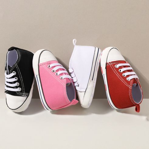 Baby / Toddler Simple Solid Lace Up Prewalker Shoes