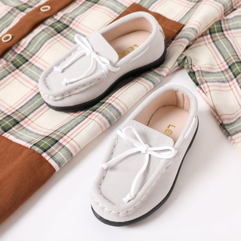 Toddler Stitch Detail White Penny Loafers White big image 3
