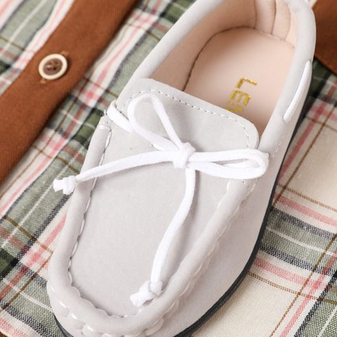 Toddler Stitch Detail White Penny Loafers White big image 5