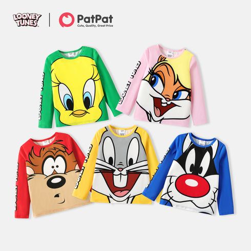 Looney Tunes Criança Menina Estampado animal Manga comprida T-shirts