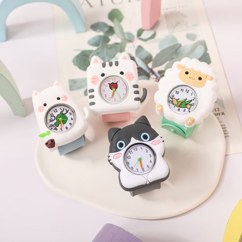 Kids Cartoon Animal Graphic Slap Strap Watch (With Packing Box) (With Electricity)