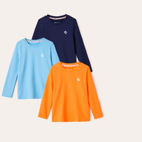 Activewear Toddler Boy Solid Color Long-sleeve Tee
