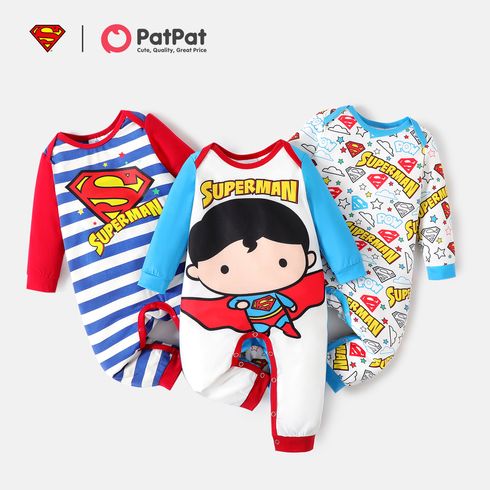Superman Baby Boy/Girl Long-sleeve Graphic Jumpsuit