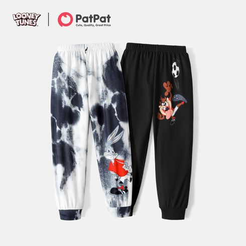 Looney Tunes Kid Boy Tie Dyed/Black Elasticized Pants