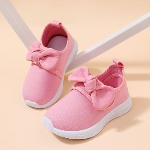 Toddler / Kid Bow Decor Pink Sneakers