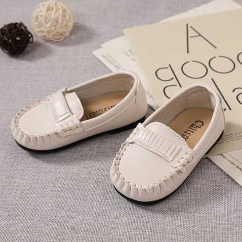 Toddler Topstitching Detail Slip-on Loafers Flats