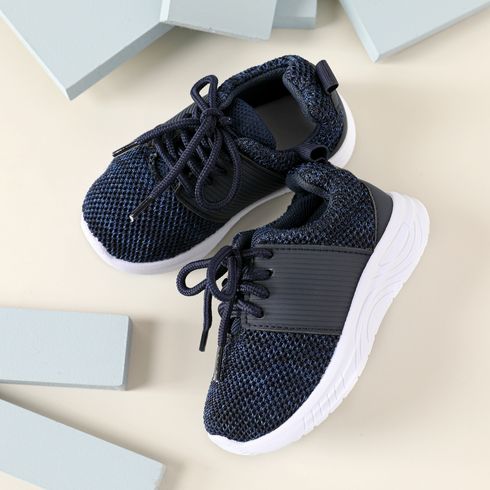 Toddler / Kid Flying Woven Panel Lace Up Sneakers