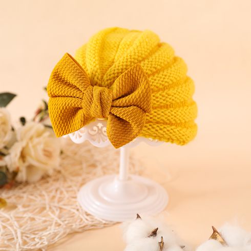 Baby / Toddler Bow Decor Knitted Beanie Hat